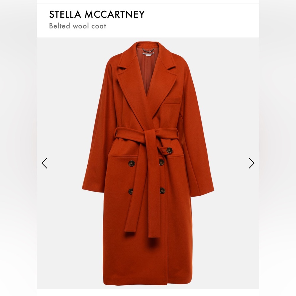 Stella McCartney Belted Wool Coat